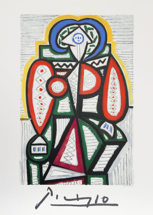 Pablo Picasso, Femme Assise, 25-10-k, Lithograph