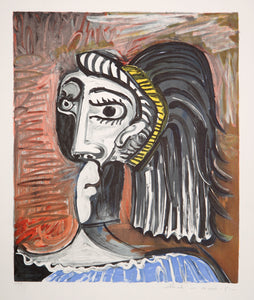 Pablo Picasso, Tete de Femme, 25-1, Lithograph on Arches Paper