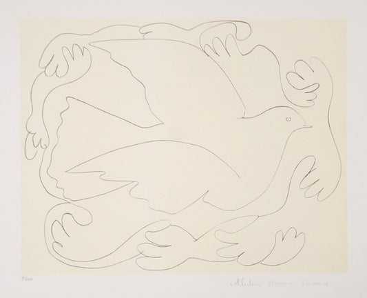 Pablo Picasso, Etudes de Mains et Colombe (2), 25-2, Lithograph on Arches paper