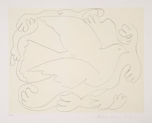 Pablo Picasso, Etudes de Mains et Colombe (2), 25-2, Lithograph on Arches paper
