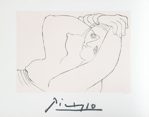 Pablo Picasso, Femme Couchee, 26-1-k, Lithograph