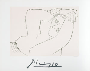Pablo Picasso, Femme Couchee, 26-1-k, Lithograph