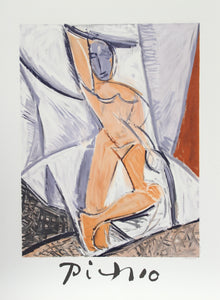 Pablo Picasso, Etude pour le Nu a la Draperie, 26-8-k, Lithograph
