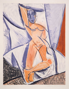 Pablo Picasso, Etude pour le nu a la Draperie, 26-8, Lithograph on Arches Paper