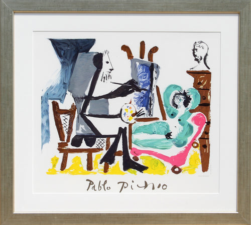 Pablo Picasso, Le peintre et son Modele, 26-9-k, Lithograph