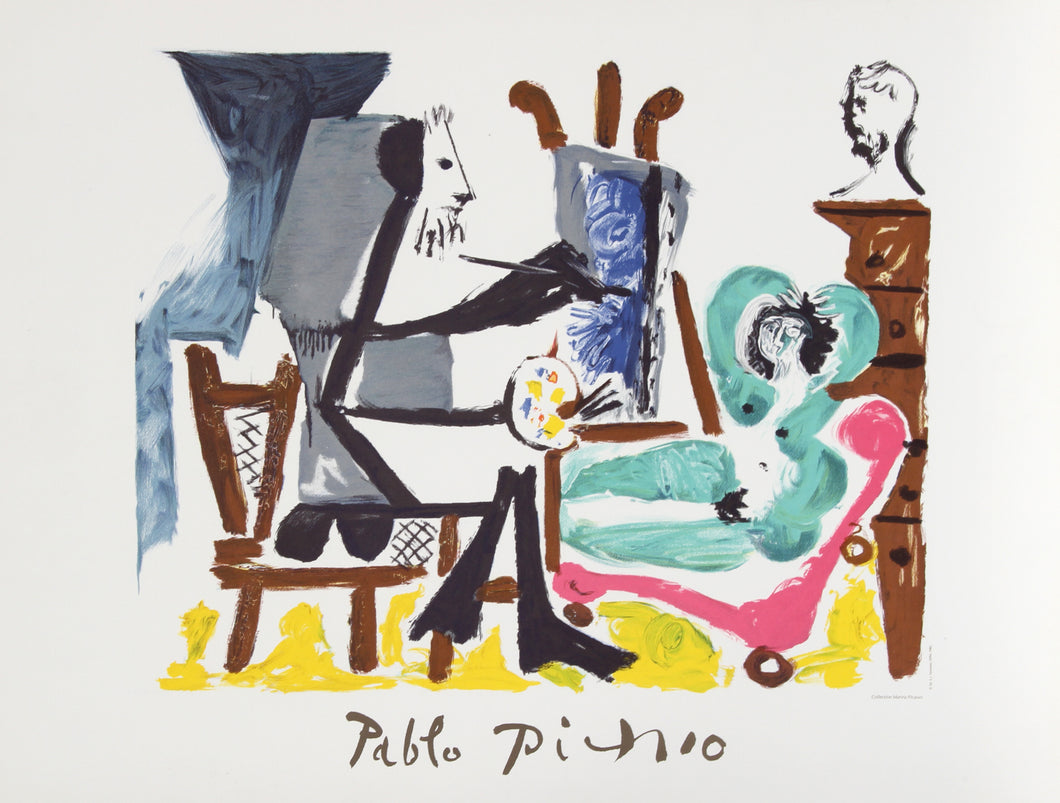 Pablo Picasso, Le Peintre et Son Modele, Lithograph