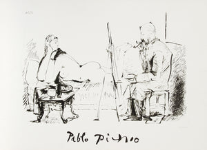 Pablo Picasso, Le Pientre et son Modele, 27-2-k, Lithograph