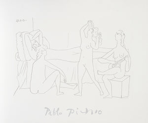 Pablo Picasso, Quatre Nus au Harem, 27-6-k, Lithograph