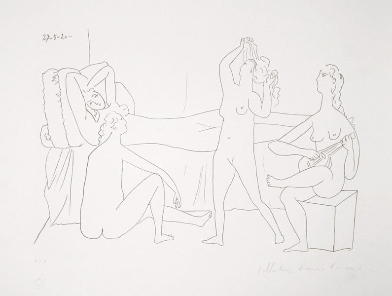 Pablo Picasso, Quatre Nus au Harem, 27-6, Lithograph on Arches Paper