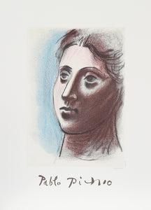 Pablo Picasso, Portrait de Femme a Trois Quart Gauche, 28-2-k, Lithograph