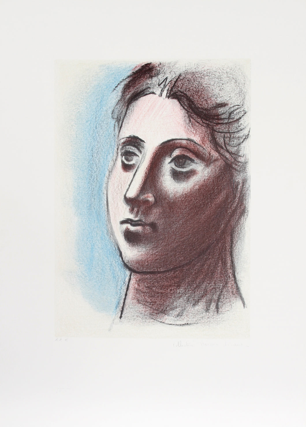 Pablo Picasso, Portrait de Femme a Trois Quart Gauche, 28-2, Lithograph on Arches Paper