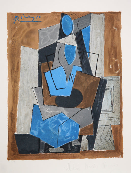Pablo Picasso, Femme Assise, 28-5, Lithograph on Arches Paper