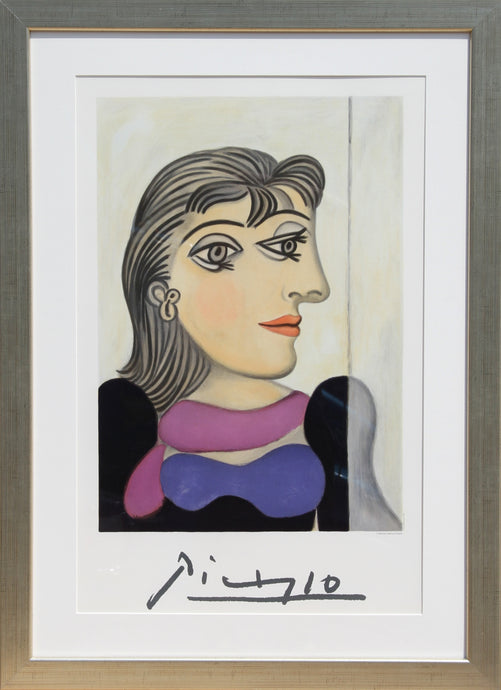 Pablo Picasso, Buste de Femme au Foulard Mauve, 3-C-k, Lithograph