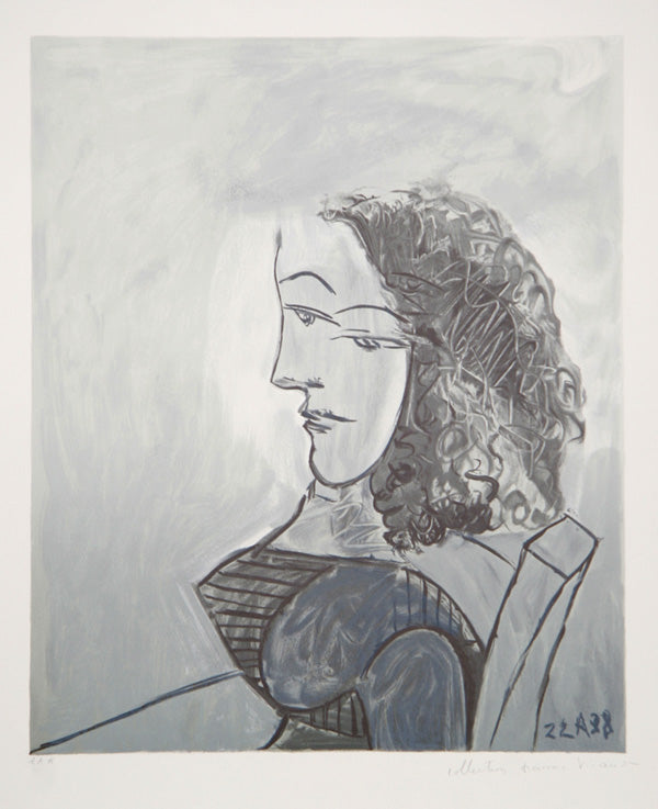 Pablo Picasso, Femme aux Cheveux Bouchles, 31-6, Lithograph on Arches Paper