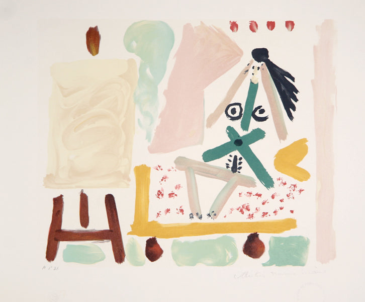 Pablo Picasso, Le Modele Dans L'Atelier, 32-2, Lithograph on Arches Paper