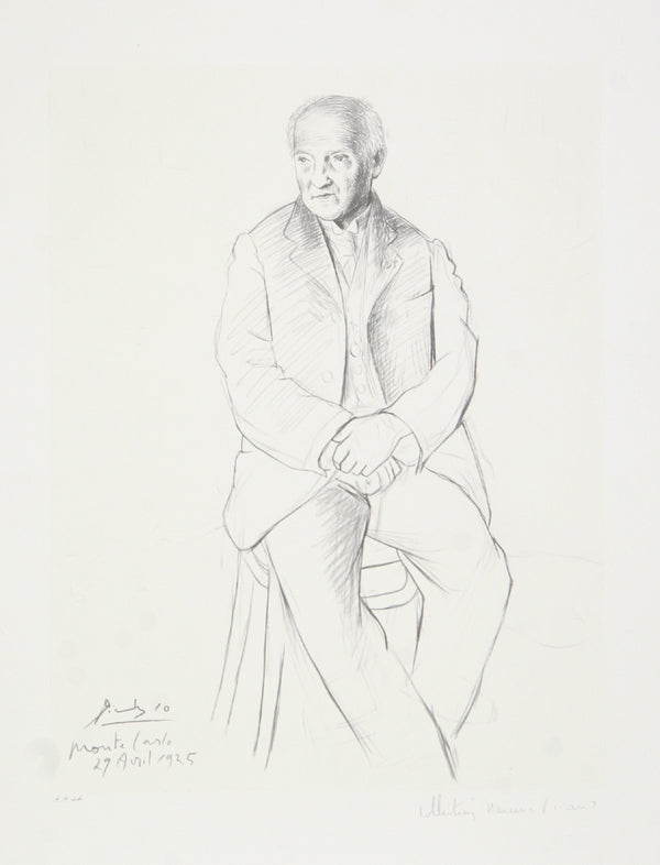 Pablo Picasso, Portrait du Maitre de Ballet de la Scala de Milan, 34-4, Lithograph on Arches Paper