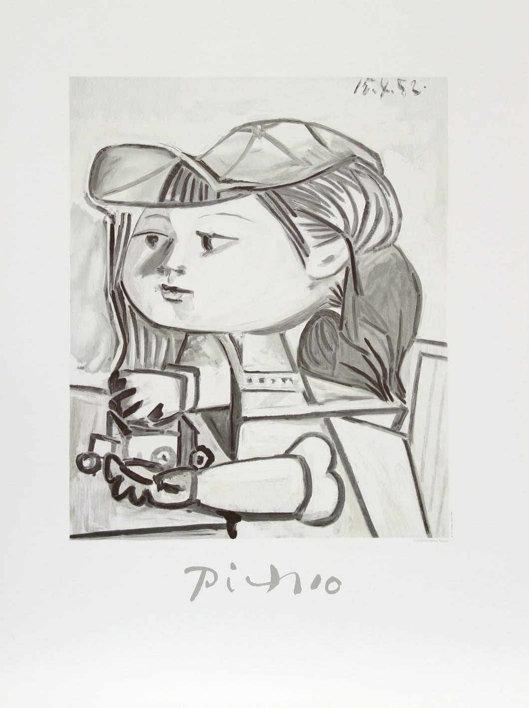 Pablo Picasso, Buste de Petite Fille, 5-k, Lithograph
