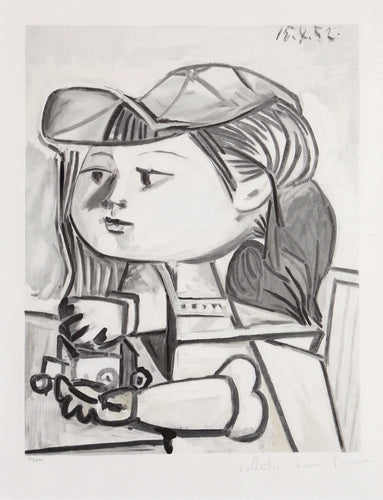 Pablo Picasso, Buste de Petite Fille, 5, Lithograph on Arches Paper