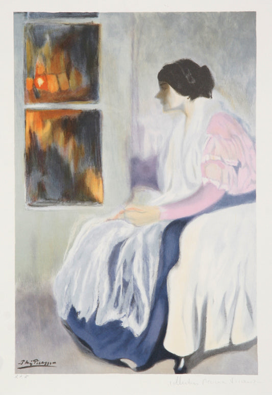 Pablo Picasso, La Soeur de L'Artiste, 6-D, Lithograph on Arches Paper