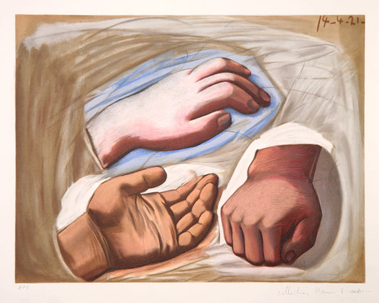 Pablo Picasso, Etude de Main, 7-B, Lithograph on Arches Paper
