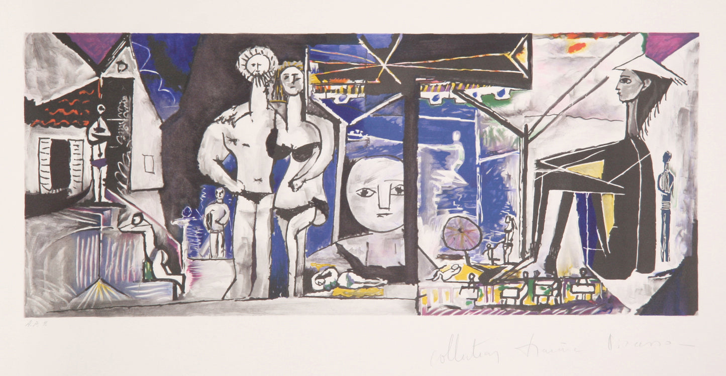 Pablo Picasso, Jeux de Plage, 8-B, Lithograph on Arches Paper