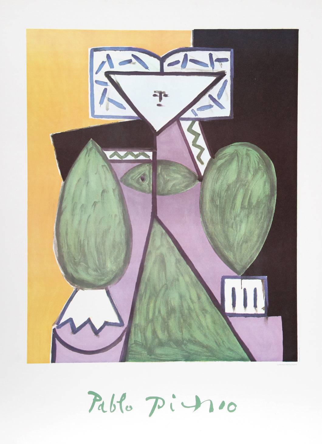 Pablo Picasso, Femme en Vert et Mauve, Lithograph