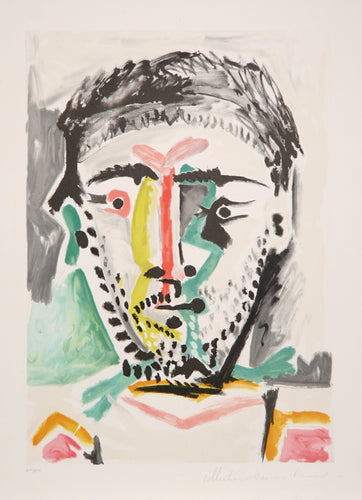 Pablo Picasso, Portrait d'Homme, J-103, Lithograph on Arches Paper