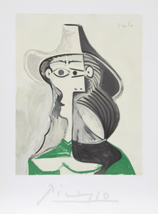 Pablo Picasso, Femme au Chapeau, J-118-k, Lithograph