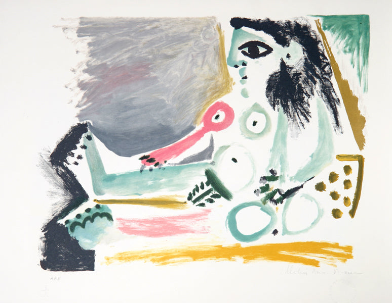 Pablo Picasso, Femme Nu Assise, J-122, Lithograph on Arches Paper