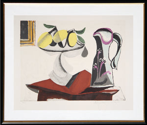 Pablo Picasso, Nature Morte au Citron et a la Cruche, J-149, Lithograph on Arches Paper
