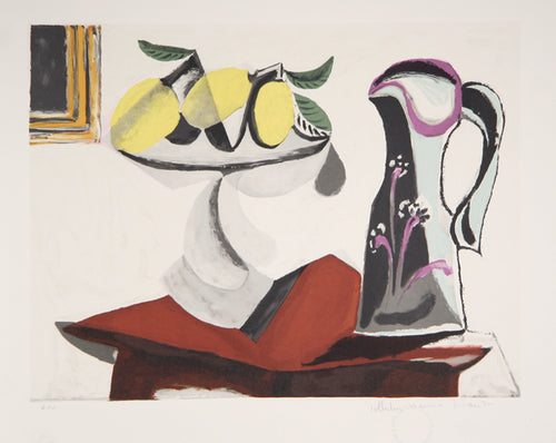 Pablo Picasso, Nature Morte au Citron et a la Cruche, J-149, Lithograph on Arches Paper