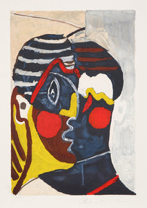 Pablo Picasso, Figure (Paulo en Costume d'Arlequin), J-14, Lithograph on Arches Paper