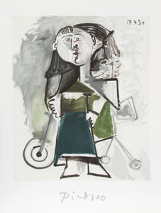 Pablo Picasso, Fillette au Tricycle, J-159-k, Lithograph