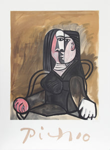 Pablo Picasso, Femme Assise dans un Fateuil, J-170-k, Lithograph