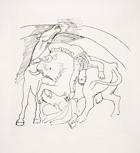 Pablo Picasso, Taureau et Cheval, J-188, Lithograph on Arches Paper