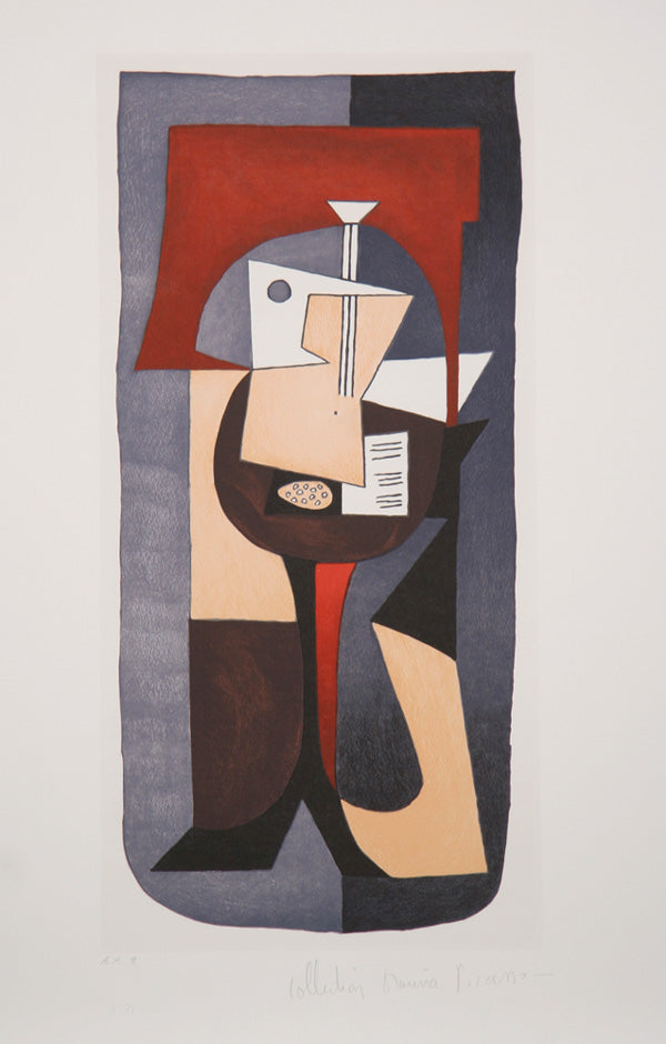 Pablo Picasso, Guitare et partition, J-18, Lithograph on Arches Paper