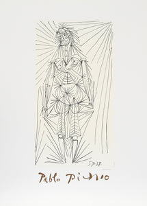 Pablo Picasso, Femme Debout, J-209-k, Lithograph