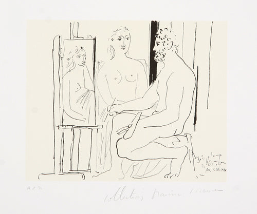 Pablo Picasso, Le Pientre et Son Modele, J-216, Lithograph on Arches Paper