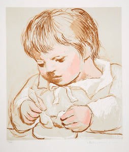 Pablo Picasso, Enfant Deieunant, J-220, Lithograph on Arches Paper
