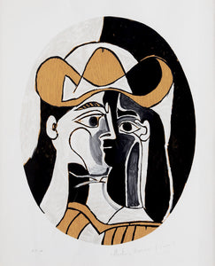 Pablo Picasso, Femme au Chapeau, J-276, Lithograph on Arches Paper