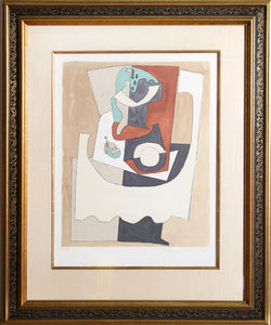 Pablo Picasso, Nature Morte Au Gueridon et a L'Assiette, 11-B, Lithograph on Arches Paper