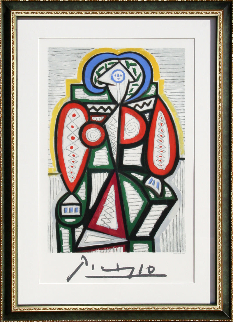 Pablo Picasso, Femme Assise, 25-10-k, Lithograph