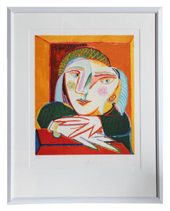 Pablo Picasso, Femme Accoudee a sa Fenetre, 1-D, Lithograph on Arches Paper
