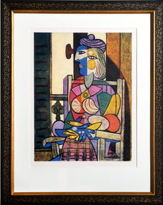 Pablo Picasso, Femme Assise devant sa Fenetre, Lithograph on Arches paper