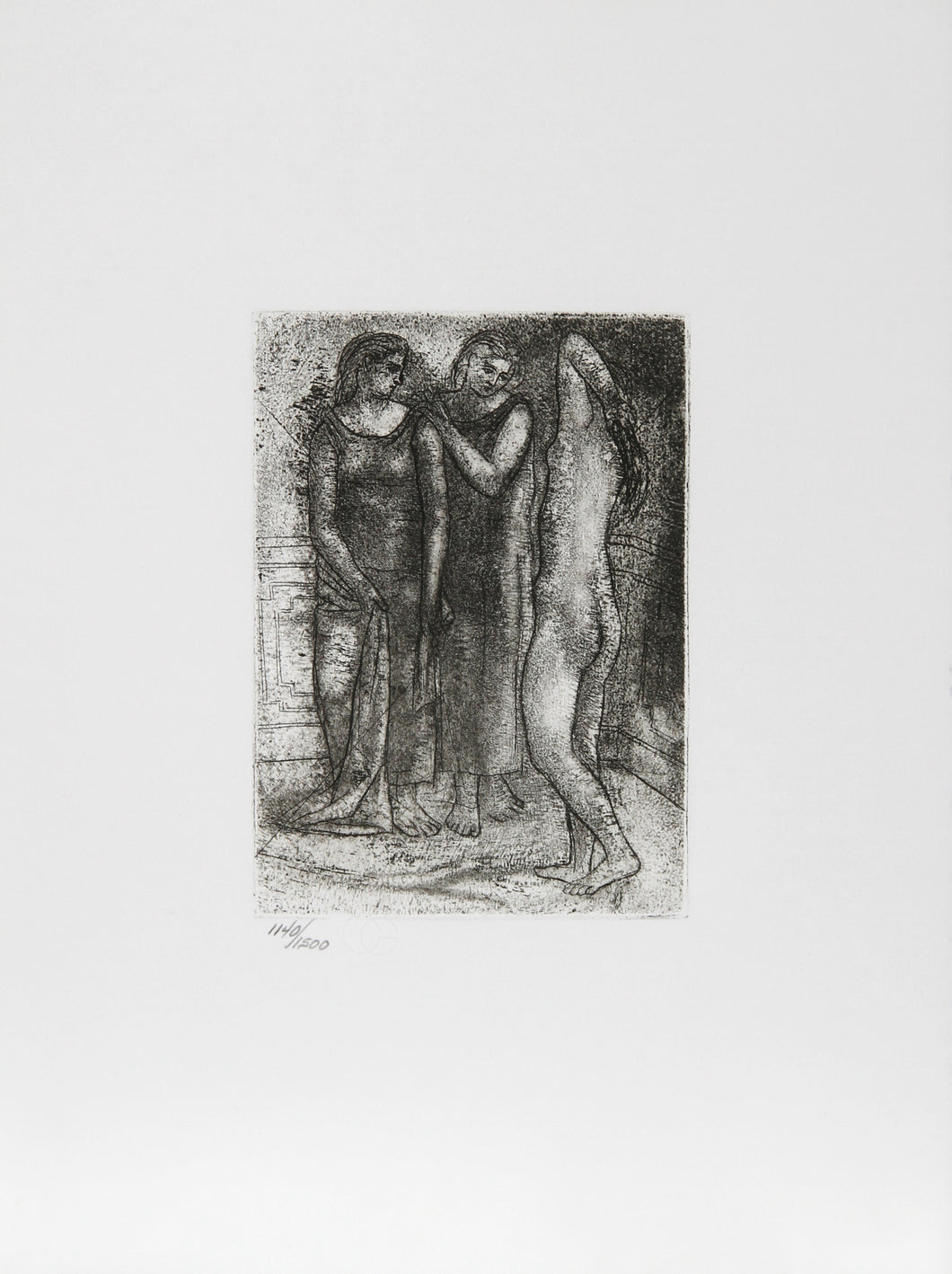 Pablo Picasso, Groupe de Trois Femmes, Restrike Etching, numbered in pencil w/ blindstamp
