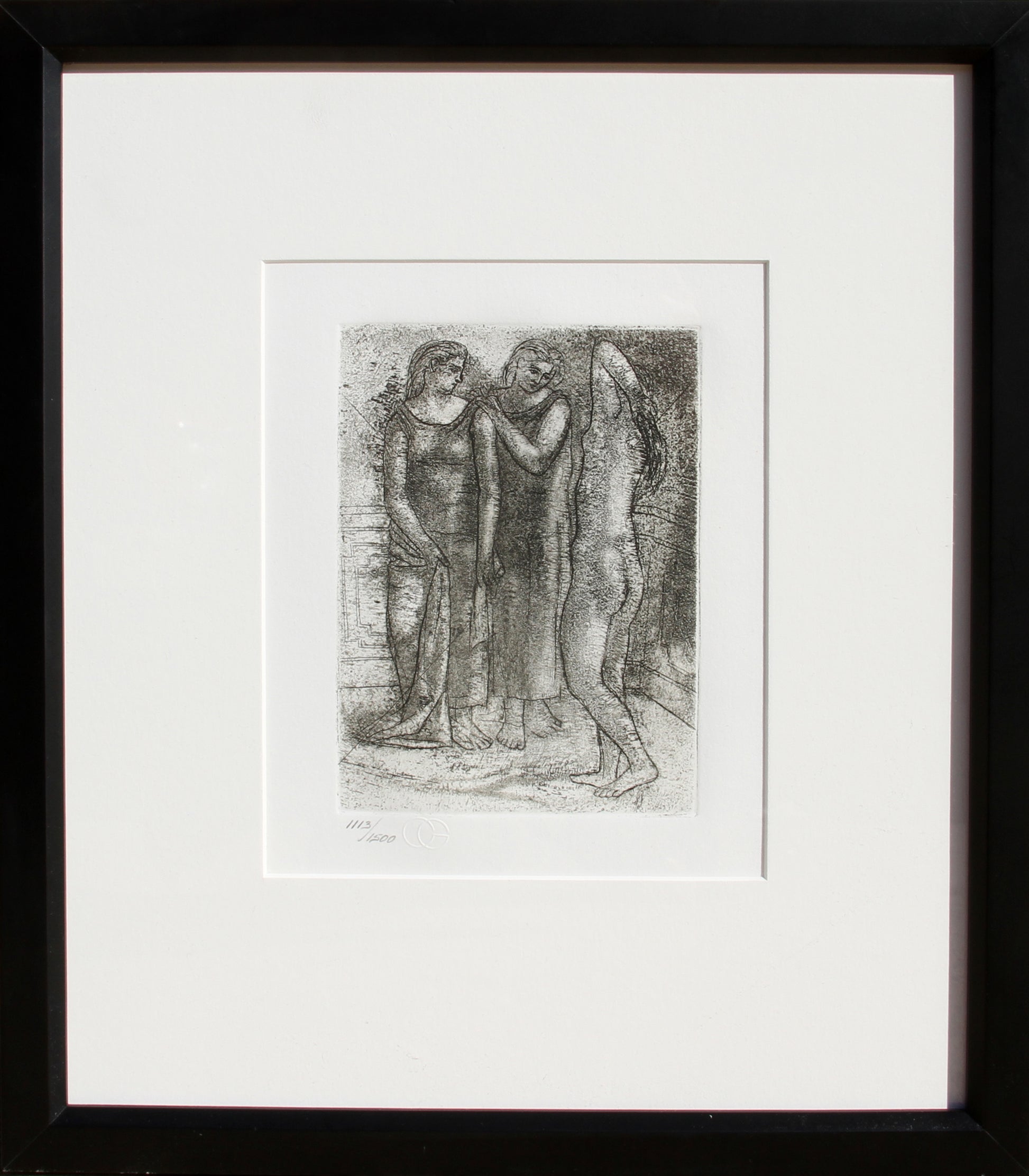 Pablo Picasso, Groupe de Trois Femmes, Restrike Etching, numbered in pencil w/ blindstamp