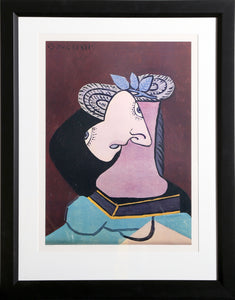 Pablo Picasso, Le Chapeau de Paille au Feuillage Bleu, Lithograph on Arches