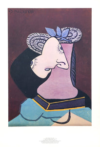 Pablo Picasso, Le Chapeau de Paille au Feuilage Bleu, Lithograph on Arches