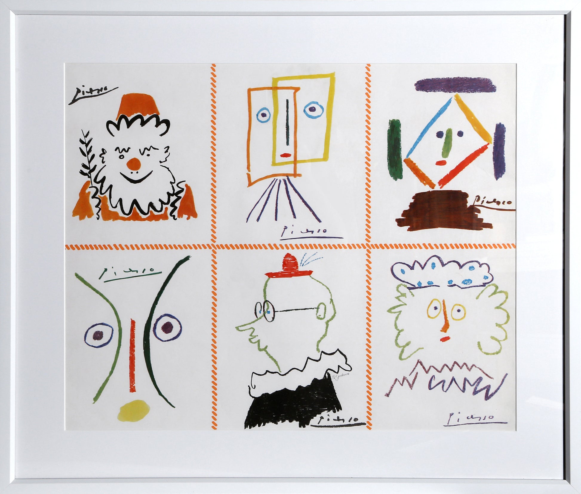 Pablo Picasso, Portraits, Screenprint Wallpaper